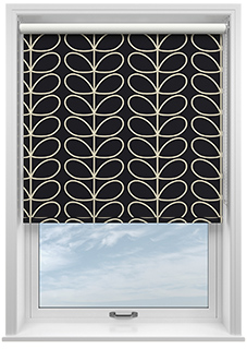 Orla Kiely Jumbo Linear Stem, Liquorice - Roller Blind